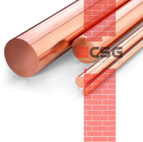 Круг медный 85 прес, длина 3 м, марка М1