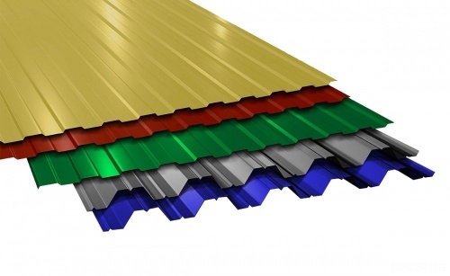 Профнастил окрашенный 0.4x1150 серо-белый