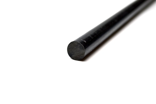 Полиацеталь стержень Ф 15 мм ПОМ-С (1000 мм, 0,3 кг) чёрный