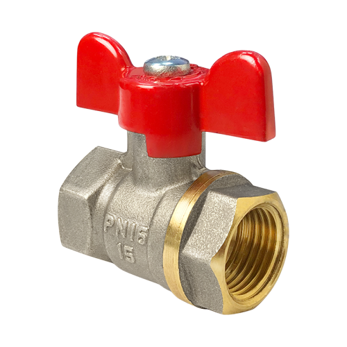 Кран шаровой латунь Стандарт 221 Ду20 Ру16 ВР/НР полнопроходной рычаг ГАЛЛОП 103184 арт.1213327 